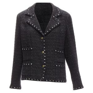 Chanel Fantasy Tweed CC button pocket little jacket